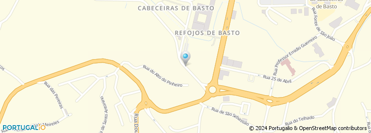 Mapa de Rua 25 de Abril