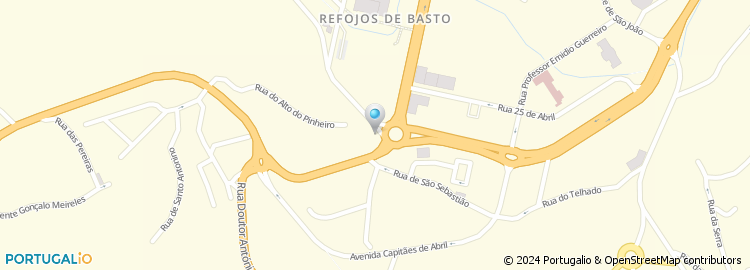 Mapa de Rua Agostinho Moutinho