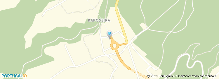 Mapa de Rua Raposeira Serrado