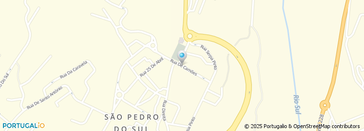 Mapa de Câmara Municipal de São Pedro do Sul