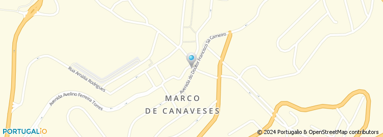 Mapa de Carcafe - Soc. Hoteleira do Marco de Canaveses, Lda