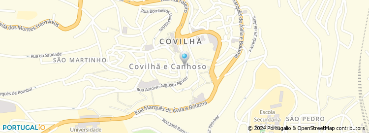 Mapa de Cartório Notarial de Covilha