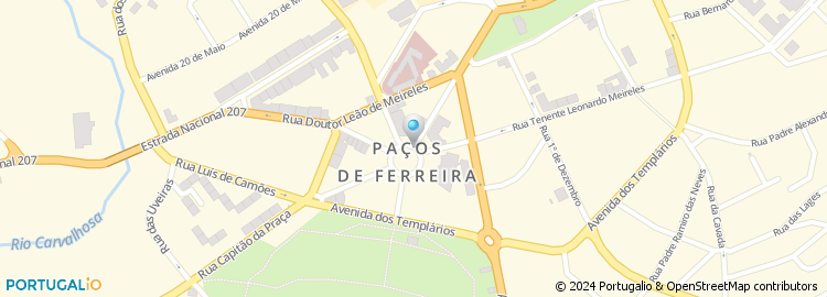 Mapa de Cartório Notarial de Paços de Ferreira