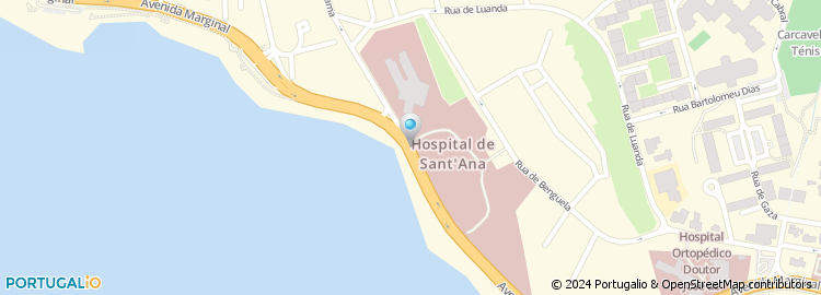 Mapa de Avenida Marginal