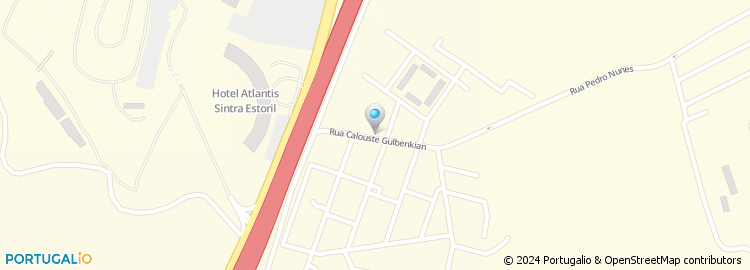 Mapa de Rua Calouste Gulbenkian