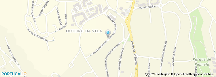 Mapa de Rua Dona Maria do Carmo Fragoso Carmona