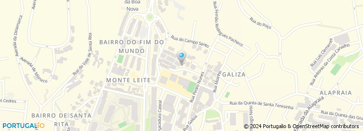 Mapa de Rua Frei Miguel Contreiras