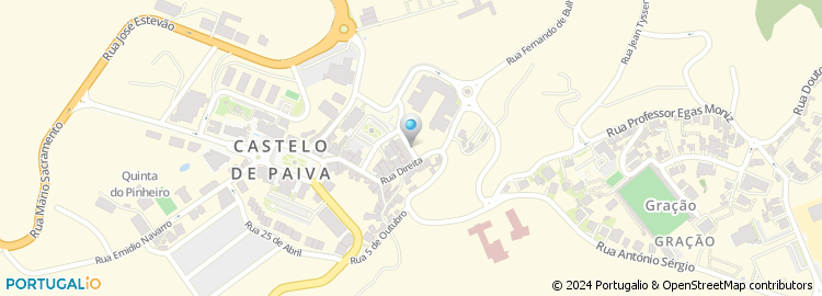 Mapa de Rua do Palácio da Justiça