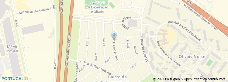 Mapa de Centro Comercial do Bairro da Encarnação, Lda