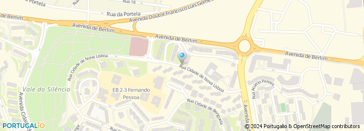 Mapa de Centro de Apoio a Idosos dos Olivais