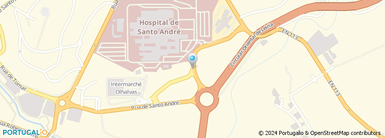 Mapa de Centro Hospitalar de Leiria-Pombal, E. P. E. ( Chlp, E. P. E.)