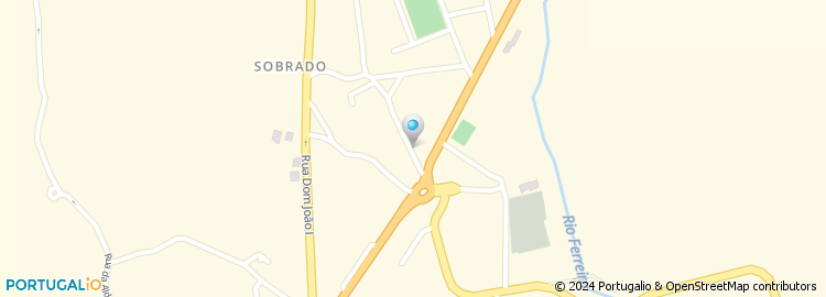 Mapa de Centro Óptico do Sobrado - Sociedade Unipessoal Lda