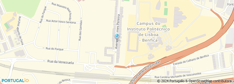 Mapa de Centro Ortopedico de Benfica