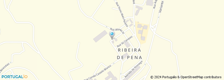 Mapa de Clinica Dentaria de Ribeira de Pena