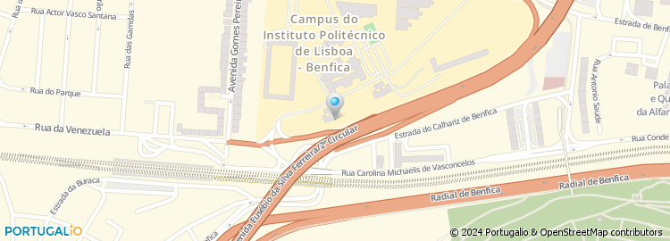 Mapa de Clínica Médica Bemsaúde de Benfica, Lda