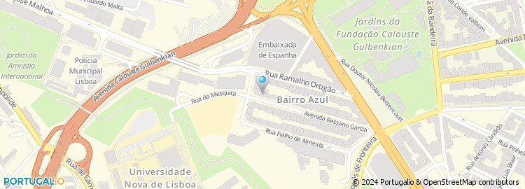 Mapa de Drogaria Estrela do Bairro Azul, Unipessoal, Limitada