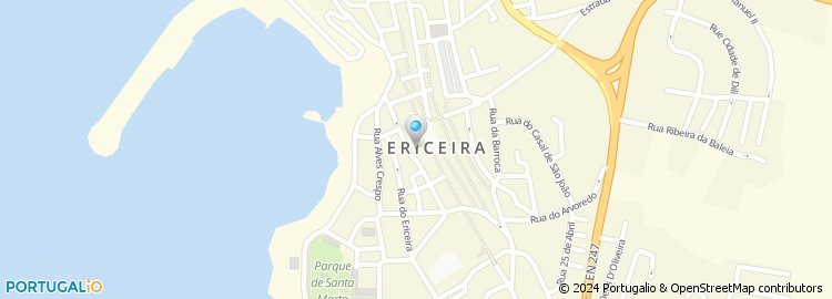 Mapa de Ericine - Cine Estúdio de Ericeira Lda