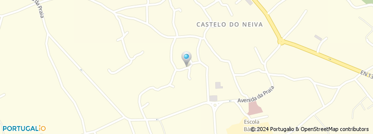 Mapa de Escola Básica da Foz do Neiva, Castelo do Neiva, Viana do Castelo