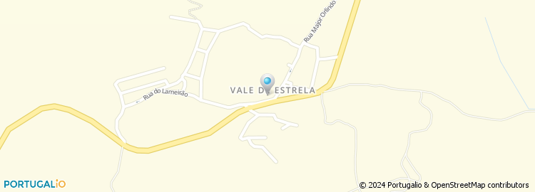 Mapa de Escola Basica do 1.º Ciclo de Vale de Estrela