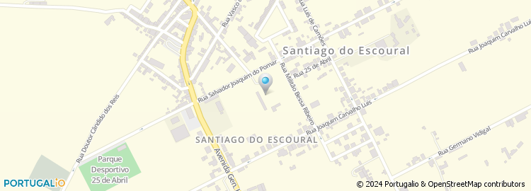 Mapa de Escola do Ensino Basico Mediatizado nº 363 de Santiago do Escoural