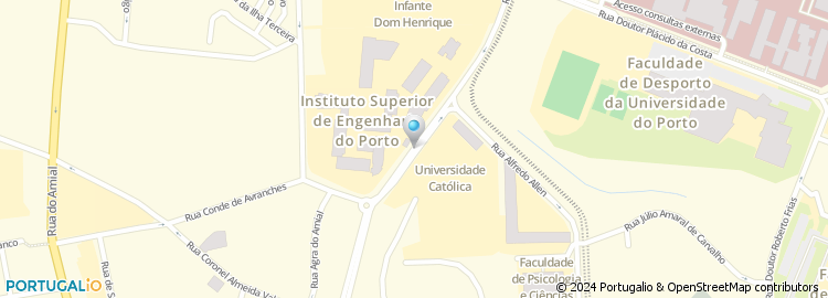 Mapa de Escola Superior de Biotecnologia da Universidade Catolica Portuguesa