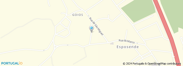 Mapa de Travessa da Avenida de Goios