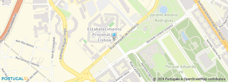 Mapa de Estabelecimento Prisional de Lisboa
