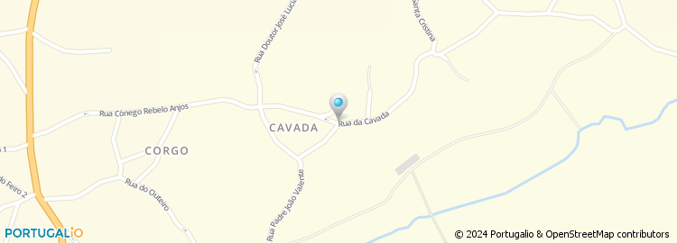 Mapa de Rua da Cavada