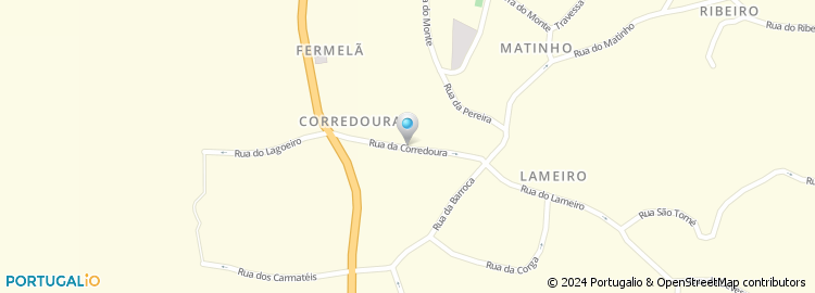 Mapa de Rua da Corredoura