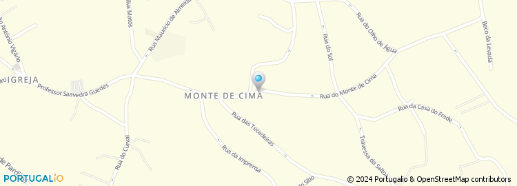 Mapa de Rua Monte de Cima