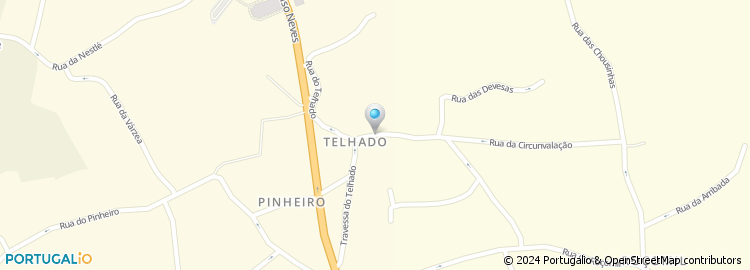 Mapa de Rua Telhado