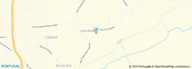 Mapa de Travessa da Cavada