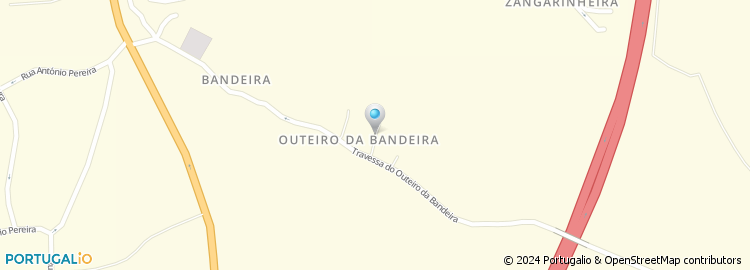 Mapa de Travessa do Outeiro da Bandeira