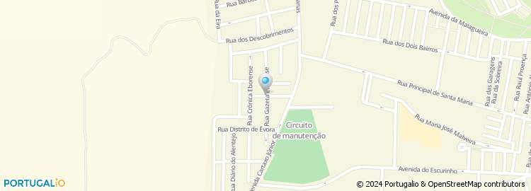 Mapa de Rua Gazeta Eborense