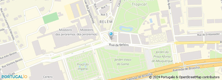 Mapa de Florista Jardim de Belem