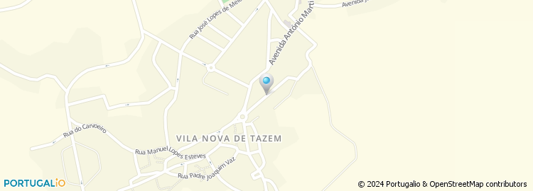 Mapa de Apartado 11, Vila Nova de Tazem