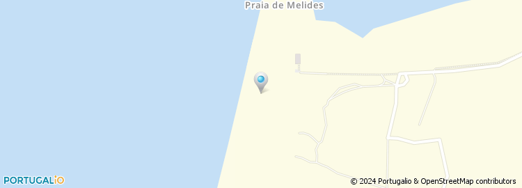 Mapa de Praia de Melides