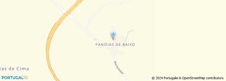 Mapa de Panóias de Baixo