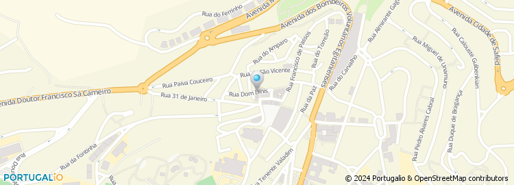 Mapa de Rua Dom Dinis