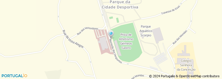 Mapa de Hospital da Luz - Guimarães, S.a