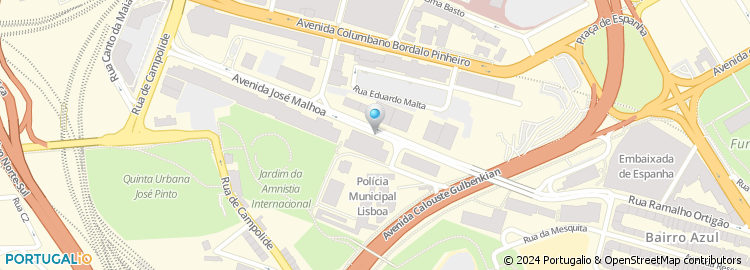 Mapa de Hotel Mercure Lisboa Jose Malhoa