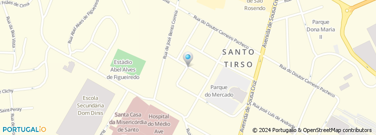 Mapa de Indaqua Santo Tirso - Gestão de Agua de Santo Tirso, SA