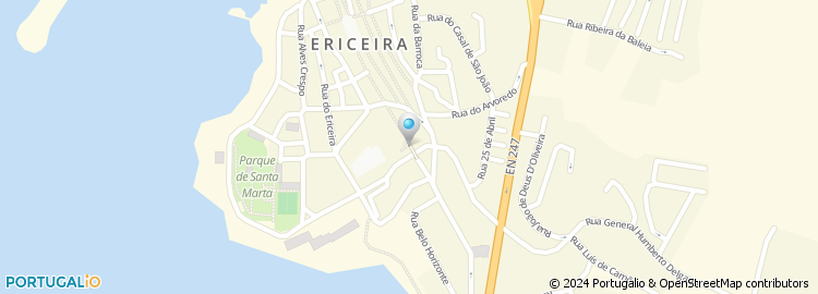 Mapa de Junta de Turismo da Ericeira