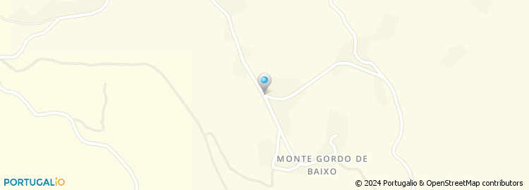 Mapa de Rua Monte Gordo de Baixo