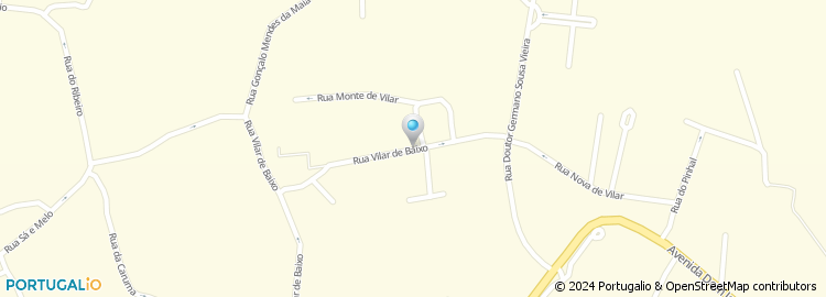 Mapa de Rua Vilar de Baixo