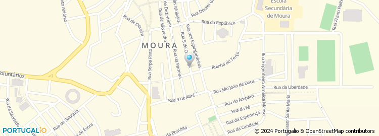 Mapa de Apartado 193, Moura