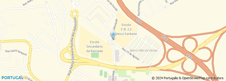 Mapa de Rua 25 de Agosto