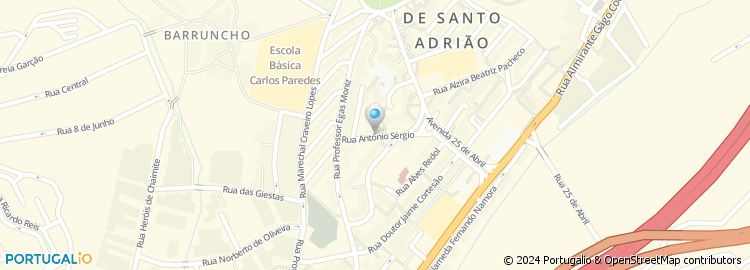 Mapa de Rua António Sérgio