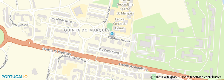 Mapa de Rua Garcia de Orta