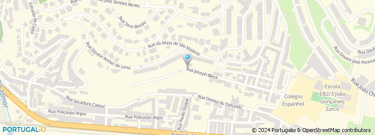 Mapa de Rua Manuel Matias